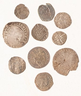 Lot 106 - An Elizabeth I sixpence and nine other silver...