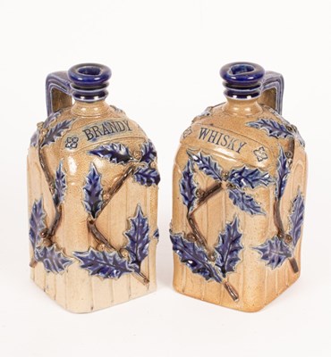 Lot 133 - A pair of Bailey Fulham pottery stoneware...