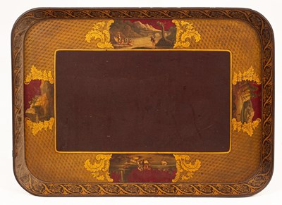 Lot 274 - An early 19th Century rectangular black...