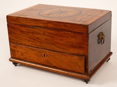 Lot 281 - An early 19th Century mahogany workbox, the...