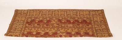 Lot 298 - A Suzani style applique wall hanging, possibly...