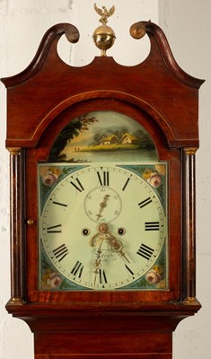 Lot 309 - A late 18th Century mahogany longcase clock,...