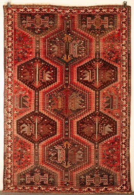 Lot 331 - A Shiraz carpet, South West Persia, the madder...