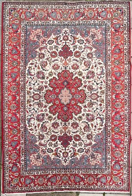 Lot 336 - A large Isfahan Carpet, Central Persia, the...