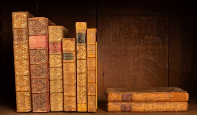 Lot 369 - Leather Bindings,to include Kitto, Scripture...