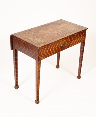 Lot 435 - A George III Scottish laburnum bedroom table,...