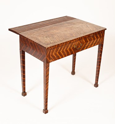 Lot 435 - A George III Scottish laburnum bedroom table,...