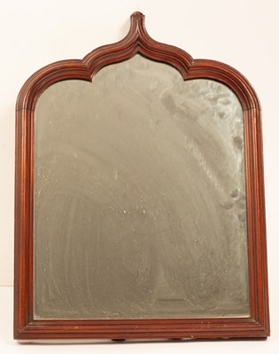 Lot 447 - A 19th Century easel back mirror, the mahogany...