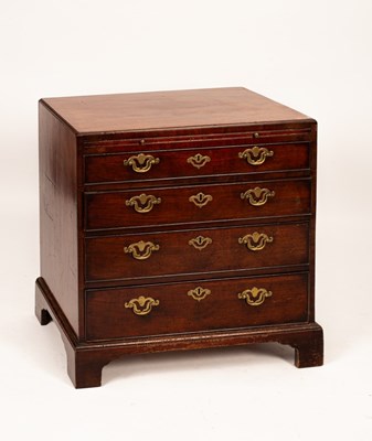 Lot 455 - A George III mahogany chest of four long...