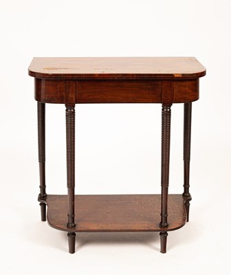 Lot 463 - A George IV small mahogany pier table, the...