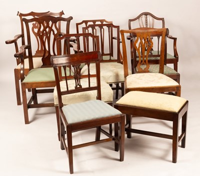 Lot 481 - Sundry dining chairs, to include a pair of...