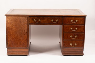 Lot 510 - A late Victorian burr walnut veneered and...