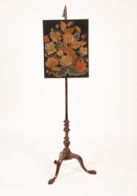 Lot 528 - An early 19th Century pole screen, with...