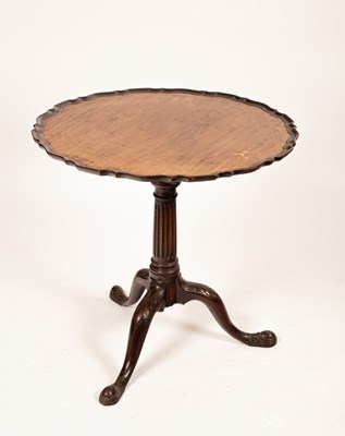 Lot 575 - A George III mahogany tripod table, the...