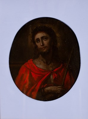 Lot 613 - Italian School, circa 1630/Ecce Homo/oil on...