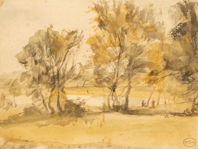 Lot 621 - W McEvoy/Trees and Pond/in a landscape with...