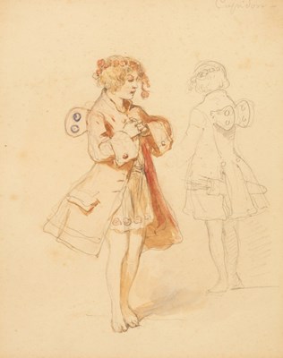 Lot 636 - Maurice Sand (1823-1889)/Cupidon/watercolour...