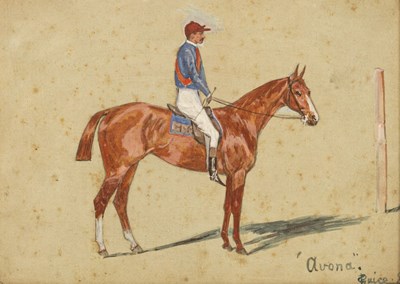 Lot 702 - G Paice/Avona/portrait of the racehorse with...