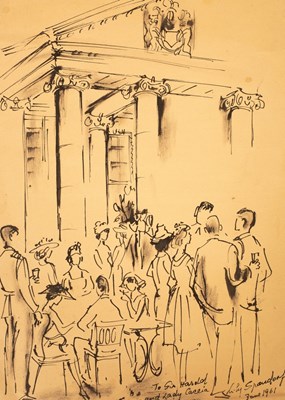 Lot 706 - Lily Spandorf (1914-2000)/Figures on a Terrace...