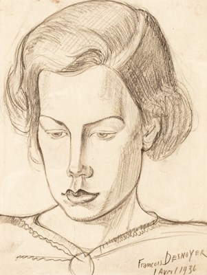 Lot 711 - Francois Desnoyer (1894-1972)/Portrait of...