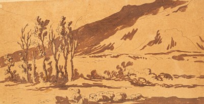 Lot 716 - Manner of Guercino/Hilly Landscape/with...