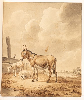 Lot 727 - Daniel Van Oosterhoudt (1781-1840)/Donkey and...