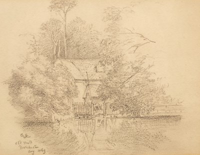 Lot 819 - Charles West Cope RA (1811-1890)/Old Mill,...