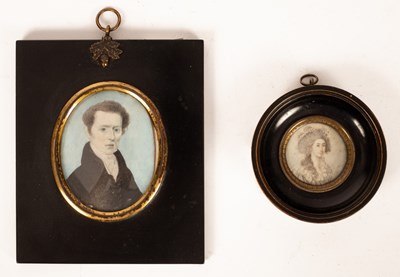 Lot 829 - English School, circa 1825/Portrait Miniature...