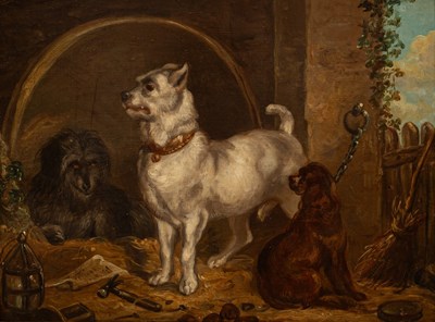 Lot 901 - After Landseer/Dignity and Impudence/oil on...