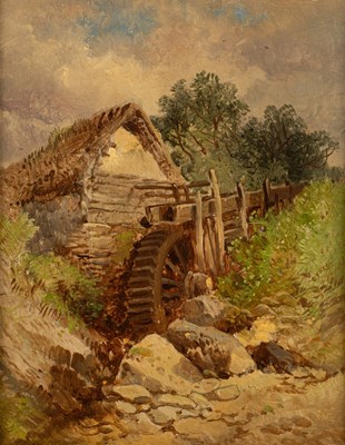 Lot 921 - English School, 19th Century/The Watermill/oil...