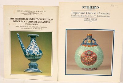 Lot 21 - Sotheby's Asian arts (mainly Chinese) sale...