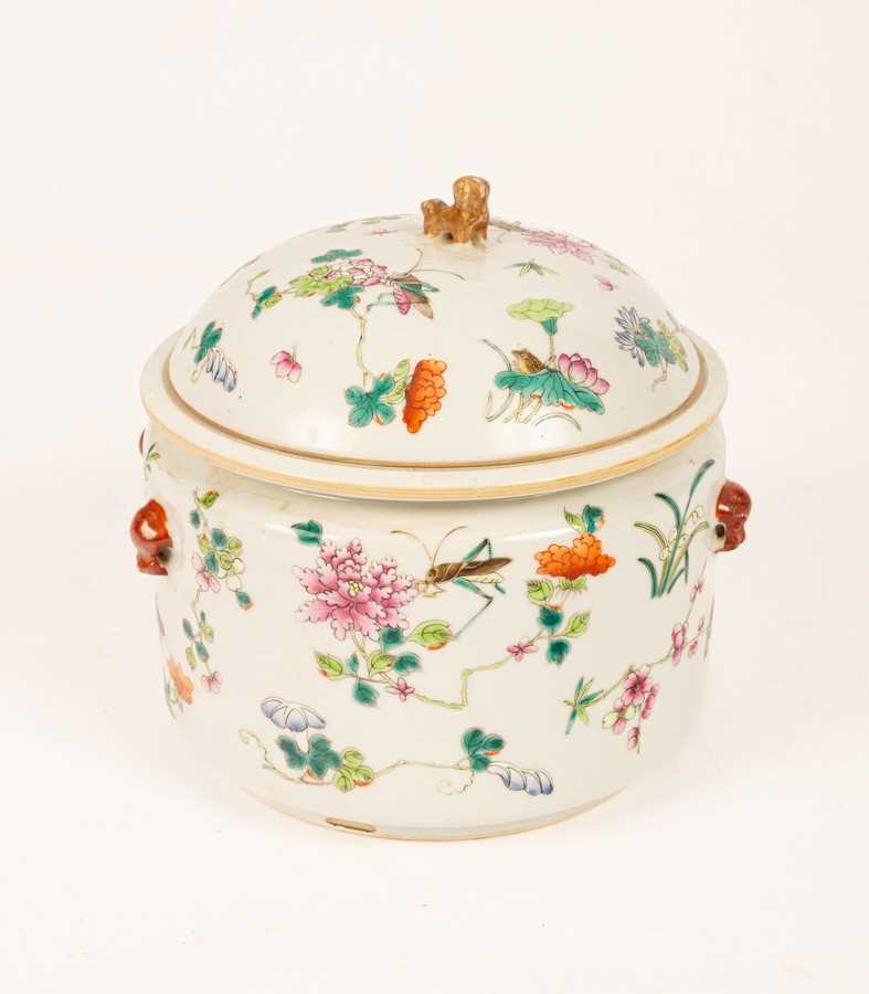 Lot 47 - A Chinese famille rose porcelain vessel, 20th...