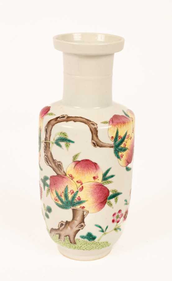 Lot 50 - A Chinese famille rose porcelain vase, Zhi...