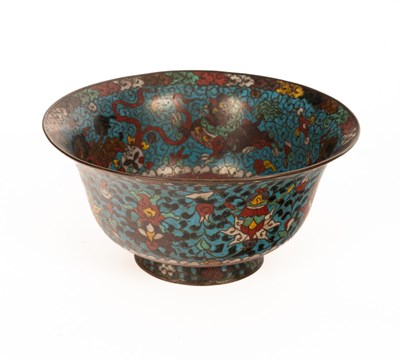 Lot 99 - A Chinese cloisonné bowl, 18th Century,...