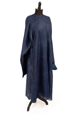 Lot 128 - A gentleman's Chinese blue surcoat with...