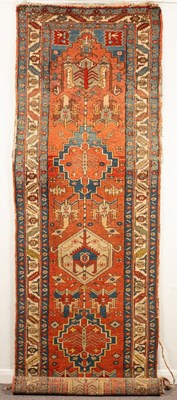 Lot 230 - A Karadja runner, North West Persia, the soft...