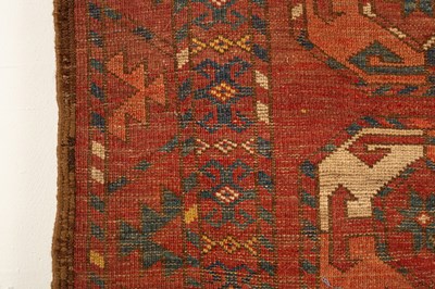 Lot 239 - An Ersari rug, West Turkestan, the deep madder...
