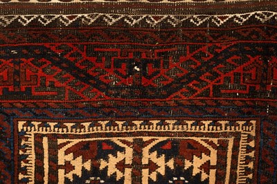 Lot 240 - A Belouch rug, East Turkestan, the camel field...