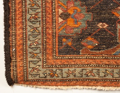 Lot 241 - A Hamadan rug, West Persia, the indigo field...