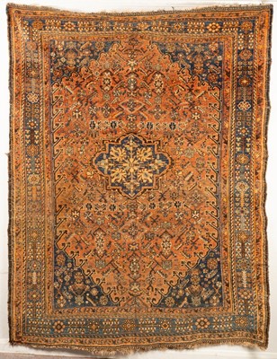 Lot 258 - A small Afshar carpet, South West Persia,...