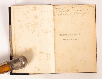 Lot 347 - Gorret (Ame) Victor Emmanuel sur les Alpes:...