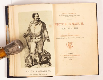 Lot 347 - Gorret (Ame) Victor Emmanuel sur les Alpes:...