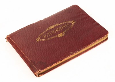 Lot 471 - An autograph album, some notable names to...