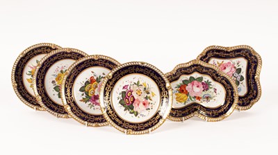 Lot 531 - A Chamberlains Worcester part dessert service,...