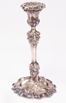 Lot 5 - A Victorian silver candlestick, Benjamin Smith,...
