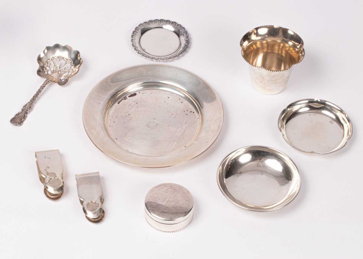 Lot 9 - A small quantity of sterling silver including...