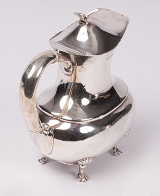 Lot 11 - A silver water pitcher, Lee & Wigfull,...
