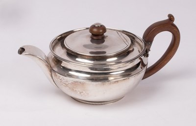 Lot 21 - A George III silver teapot, Joseph Felix Podio,...