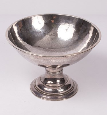 Lot 24 - A silver pedestal bowl, The Marling Challenge...