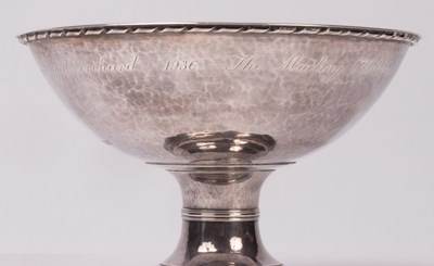 Lot 24 - A silver pedestal bowl, The Marling Challenge...